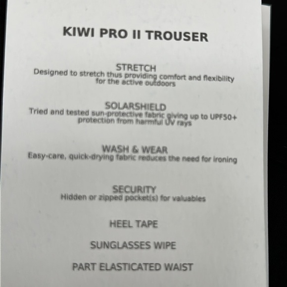 Craghoppers KIWI PRO TROUSER - Black - Picture 14 of 16